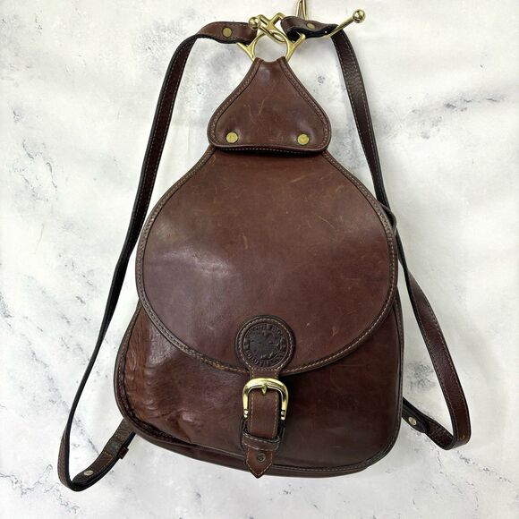 Vintage Duluth Pack Canvas Backpack Rucksack Brown Leather Flap Straps USA retro - Picture 1 of 16